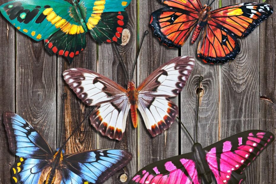 Transform Your Space: Review of the 5 Pack Metal Butterfly Wall Decor