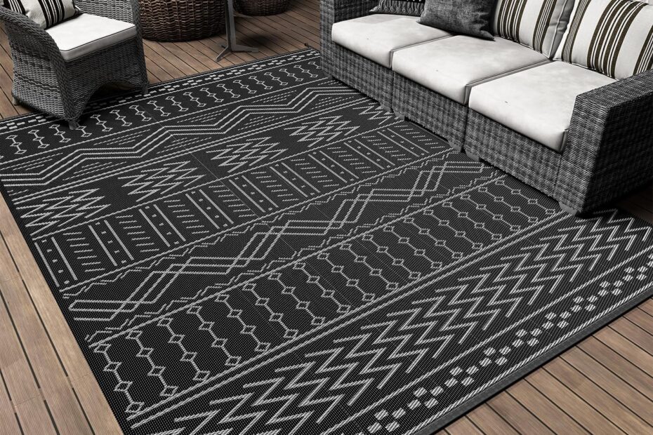 Transform Your Space: Review of the 5x8 ft Waterproof Outdoor Rug for Stylish Patio Decor