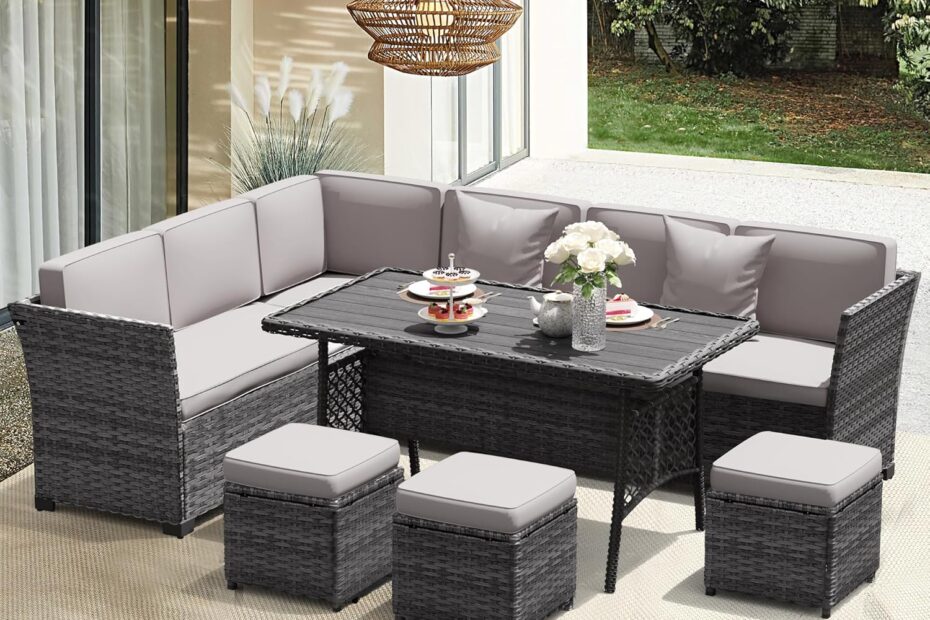 Transform Your Space: Review of the 7-Piece All Weather Outdoor Dining Set