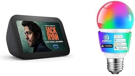 Transform Your Space: Review of the Echo Show 5 with Energetic Smart Color Bulb!