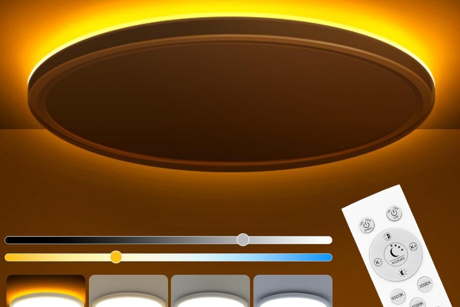 Transform Your Space: Review of the Zemty 12 Inch Dimmable LED Ceiling Light with Night Light