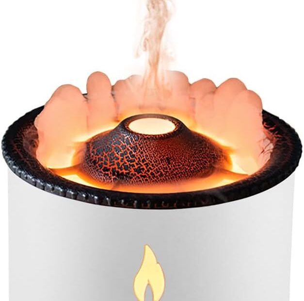Transform Your Space: The Ultrasonic Volcano Jellyfish Flame Humidifier Review