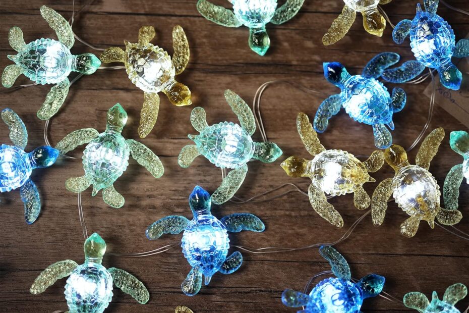 Transform Your Space with JASHIKA's Enchanting Sea Turtle String Lights!