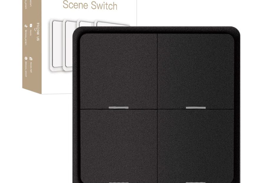 Transform Your Space with the MOES Wireless Smart Scene Switch: A Must-Have for Home Automation!