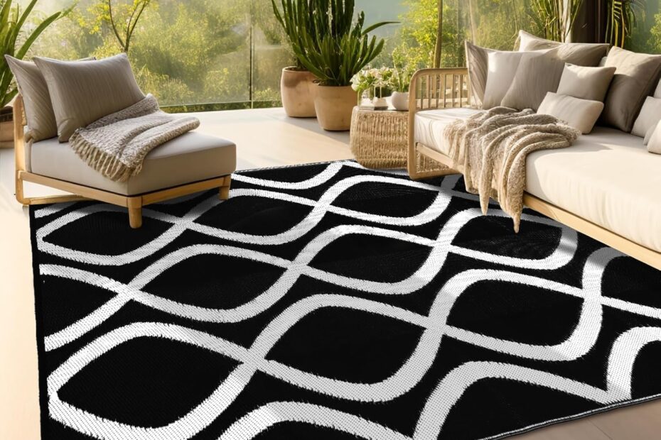 Transform Your Space with the wikiwiki Waterproof Outdoor Rug: A Versatile Review!