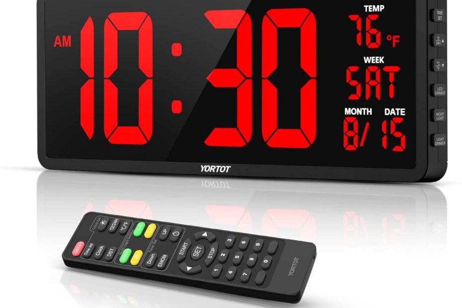 Transform Your Workouts with the YORTOT 16" Digital Wall Clock: A Review of Features and Benefits