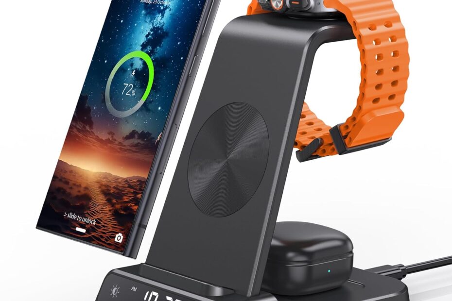 Ultimate 3-in-1 Wireless Charger: A Must-Have for Samsung Galaxy Users!