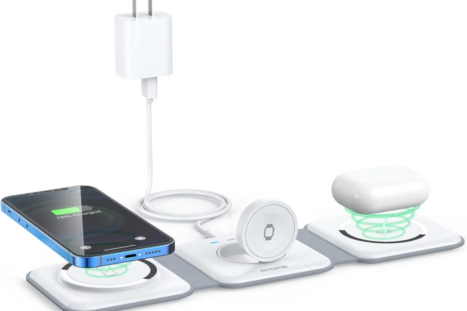 Ultimate 3-in-1 Wireless Charger: RTOPS Review for iPhone, iWatch & AirPods