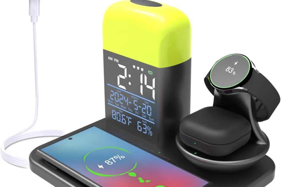 Ultimate 3-in-1 Wireless Charging Station: Fast Charge Your Samsung Devices with Style!