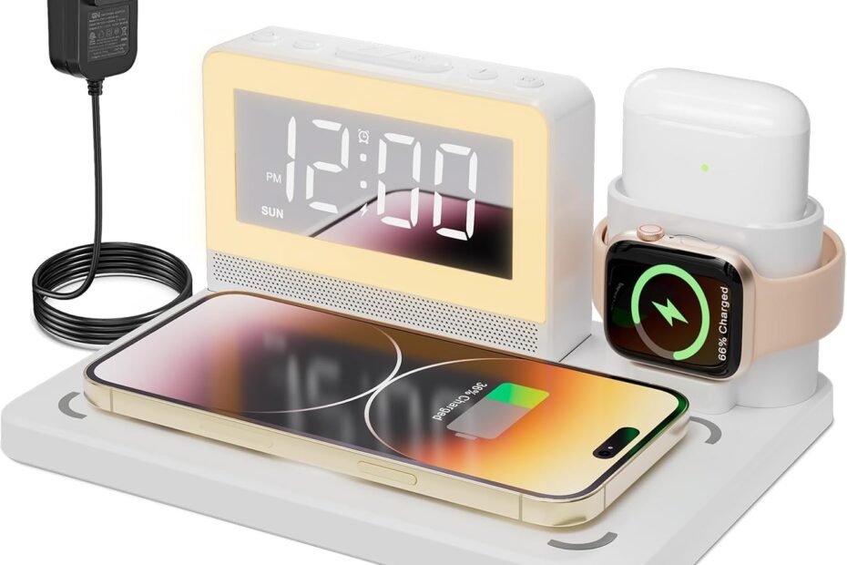 Ultimate 6-in-1 Wireless Charging Station: Convenience Meets Style!