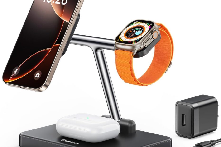 Ultimate Convenience: DUMTERR 3-in-1 Foldable Wireless Charging Station Review