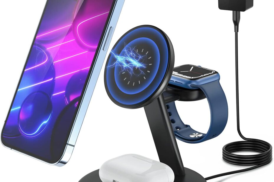 Ultimate Convenience: Review of the 3-in-1 Fast Mag-Safe Charging Station for Apple Users