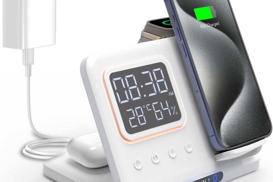Ultimate Convenience: The Foldable 3-in-1 Wireless Charging Station for Apple Devices Reviewed!