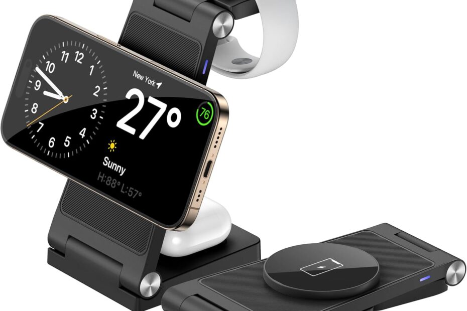 Ultimate Travel Companion: 3-in-1 Magnetic Wireless Charger Stand Review