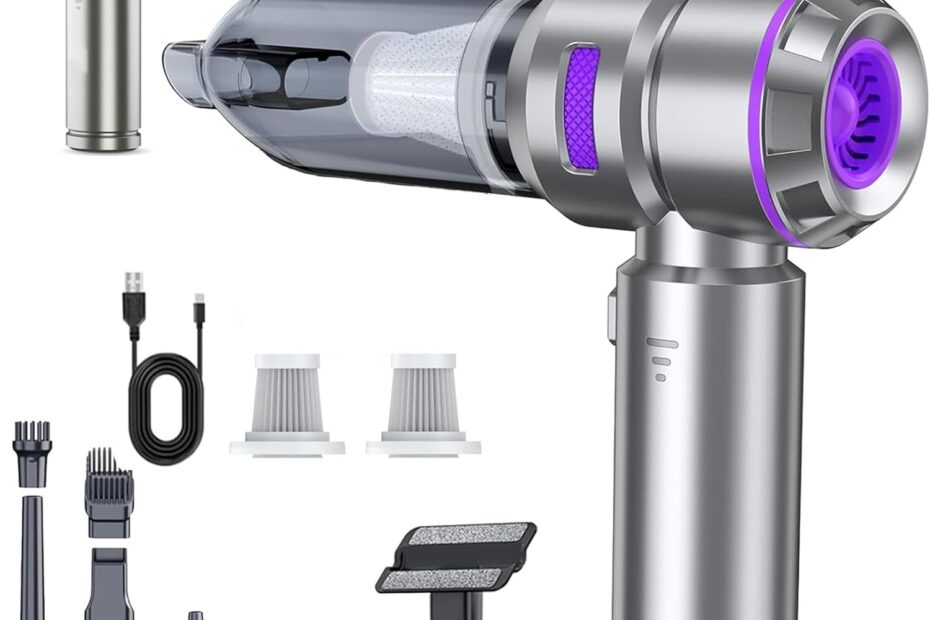 Unleash Clean with the 4-in-1 Mini Vacuum Cleaner: Power and Portability Combined!