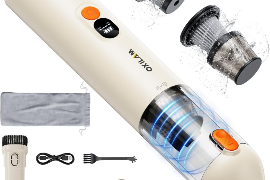 Unleash Cleanliness with the OXILAM 4 in 1 Car Vacuum: The Ultimate Portable Solution!