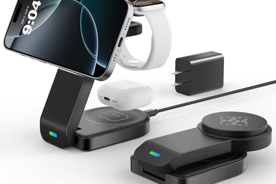 Unleash Convenience: The Ultimate 3 in 1 Wireless Charging Station for Apple Devices