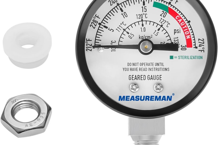 Unlock Perfect Canning: MEASUREMAN Black Steel Pressure Cooker Gauge Review