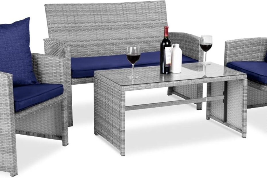 Unwind in Style: Review of the Best Choice Products 4-Piece Outdoor Wicker Patio Set