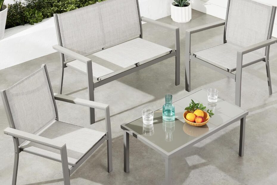 Upgrade Your Outdoor Space: Best Choice Products 4-Piece Patio Set Review