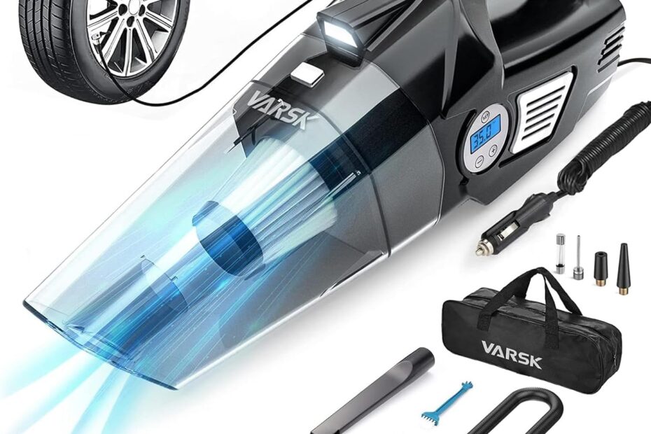 VARSK 4-in-1 Car Vacuum Cleaner: Ultimate Power and Convenience for Every Vehicle!