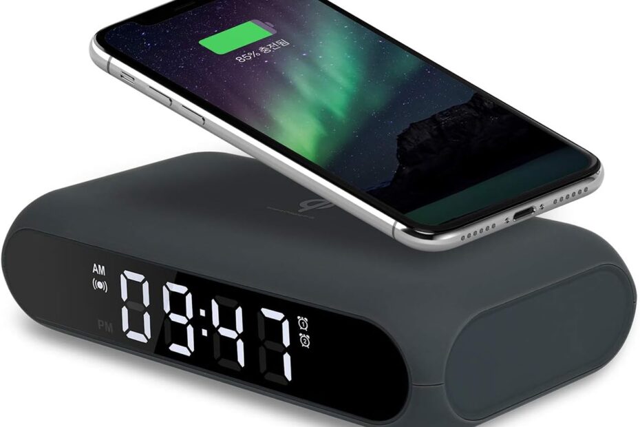 Wake Up in Style: Review of the Mooas Qi Wireless Charging Slim Mirror Desk Clock