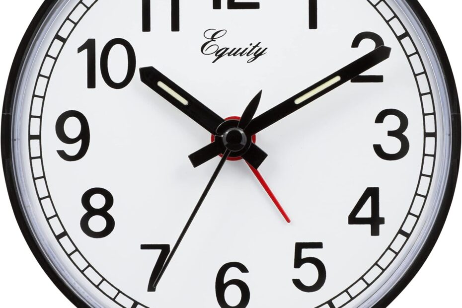 Wake Up on Time: A Review of the Equity 14075 Black Analog Wind-Up Alarm Clock
