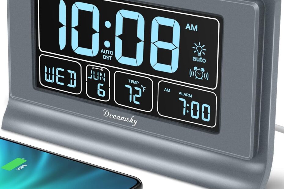 Wake Up Right: DreamSky Digital Alarm Clock Review - Sleek, Smart, and Reliable!