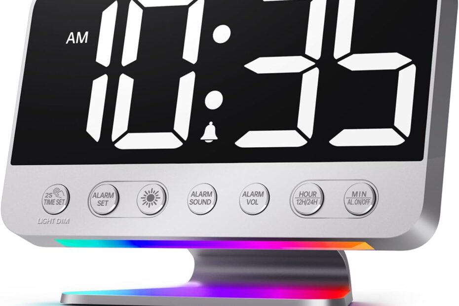 Wake Up Right: Review of the Ultimate Digital Alarm Clock with Bold Display & Customizable Features