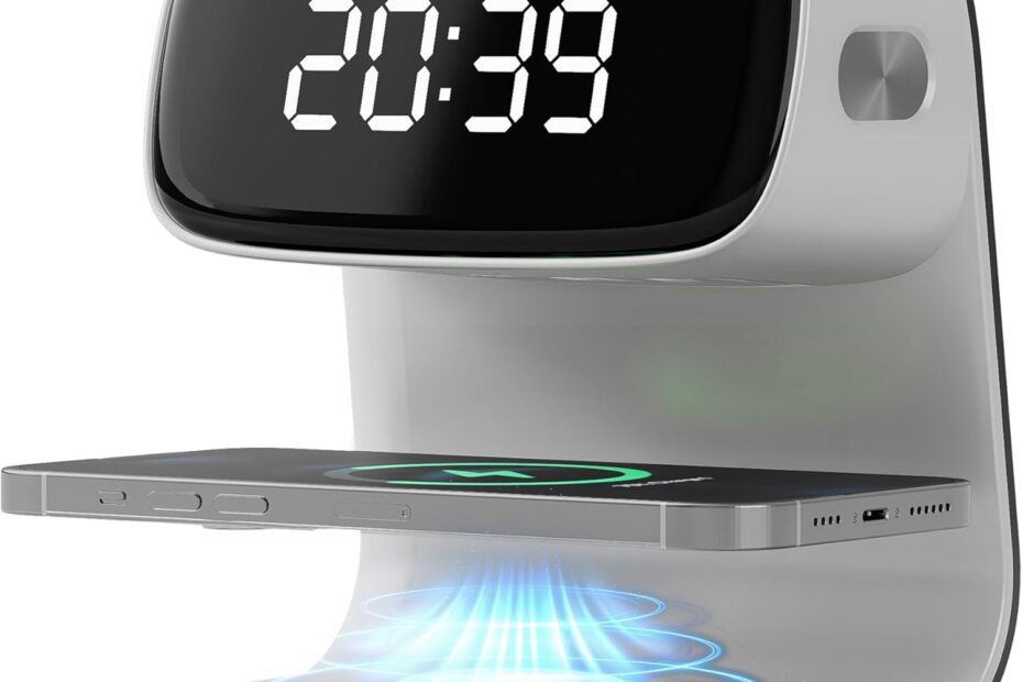 Wake Up Right: The Ultimate Digital Alarm Clock with Touch Smart Lamp & Fast Charging!