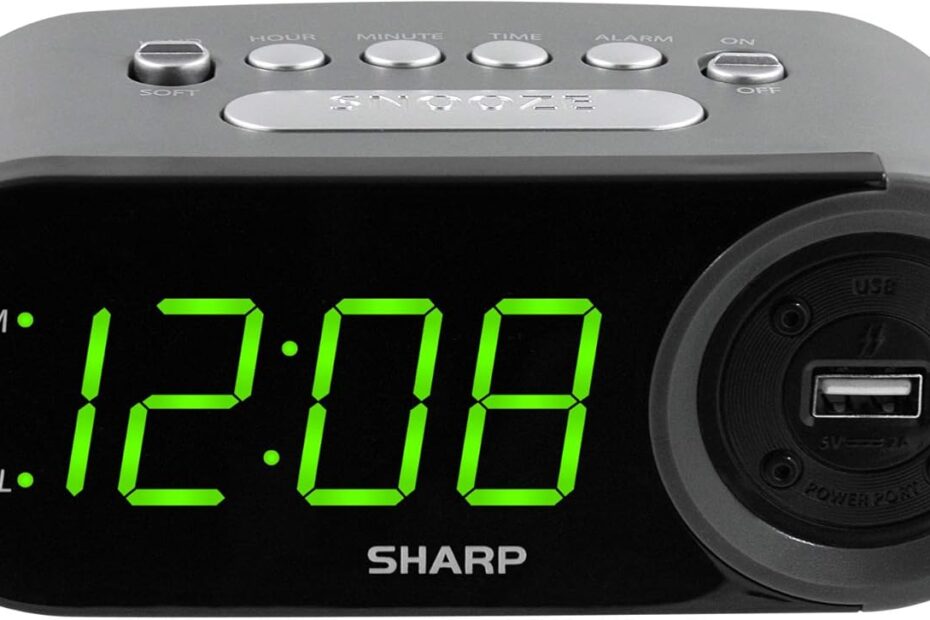 Wake Up Smart: Review of the SHARP Digital Easy to Read Alarm Clock with USB Charging