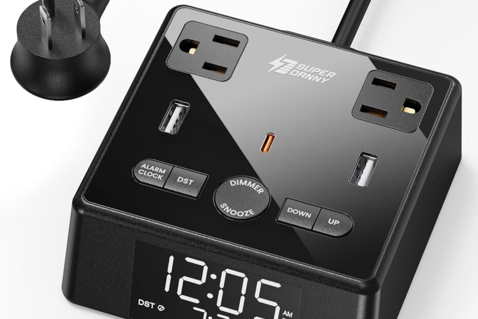 Wake Up Smart: Review of the SUPERDANNY Digital Alarm Clock & Charging Station