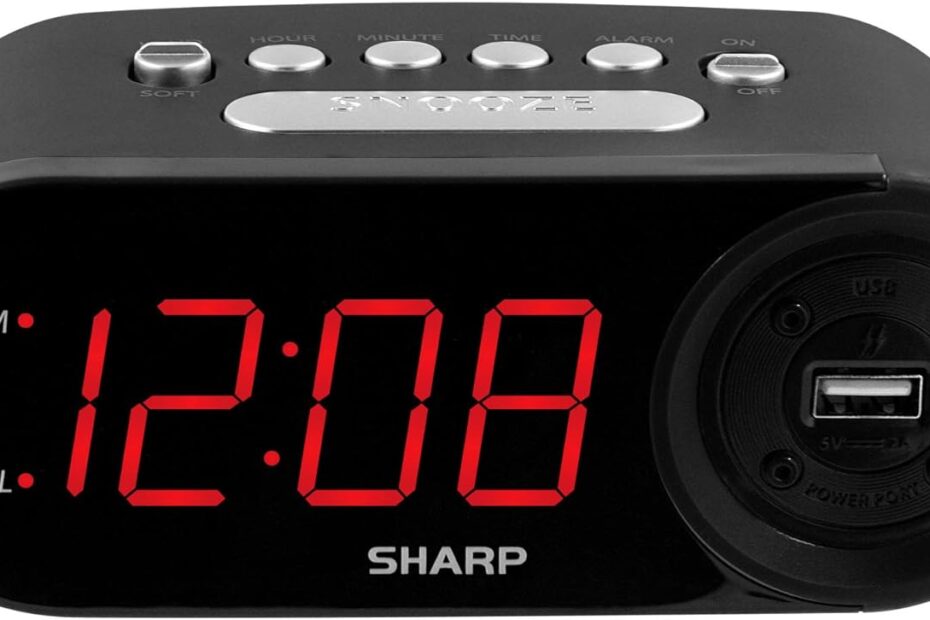 Wake Up Smart: SHARP Digital Easy Read Alarm Clock with USB Charging Review