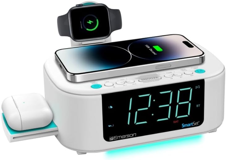 Wake Up Smart: The Emerson CKSW5010 Dual Alarm FM Clock with Wireless Charging Review