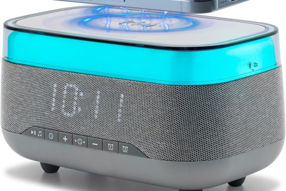 Wake Up to Innovation: Review of the Smart Alarm Clock with Fast Wireless Charging & Bluetooth Speaker