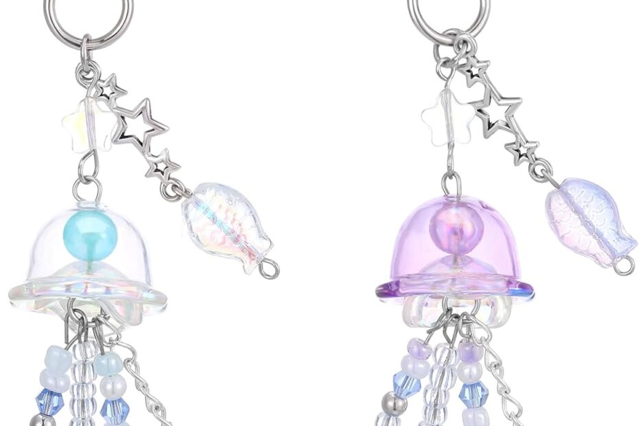 Adorable Acrylic Y2K Jellyfish Keychains: Perfect Accessory for Bags and More!