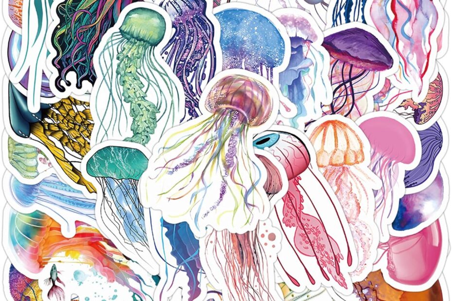 Adorable Ocean Vibes: Review of 60 Cute Jellyfish Stickers for Every Occasion!
