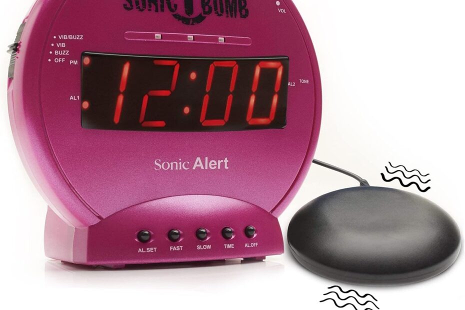 Awaken to the Sonic Alert Sonic Bomb: The Ultimate Alarm for Heavy Sleepers!