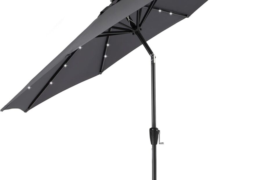Brighten Up Your Outdoor Space: The 9FT Solar Umbrella Review