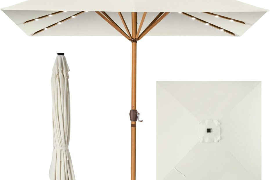 Brighten Your Patio: Review of the Best Choice 9ft Solar-Powered Umbrella