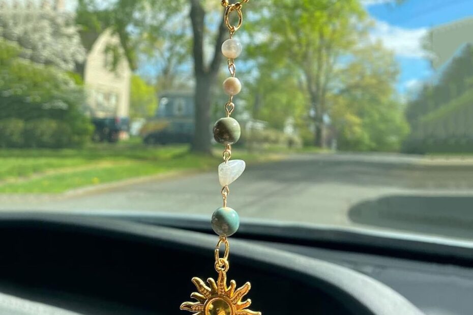 Brighten Your Ride: Review of the Handmade Sun Hanging Car Charm