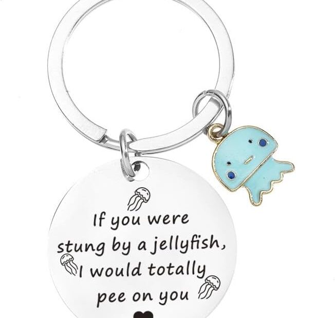 Celebrate Friendship with Tenghong2021's Unique Jellyfish Keychain: The Perfect Gift!