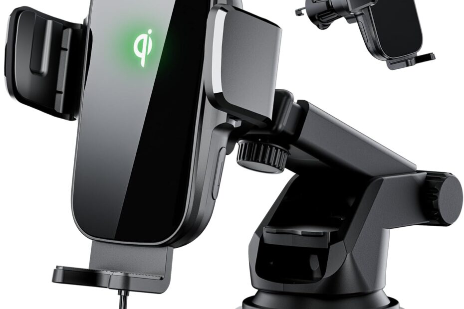 Charge & Drive: The Ultimate Wireless Car Phone Holder for Fast Charging