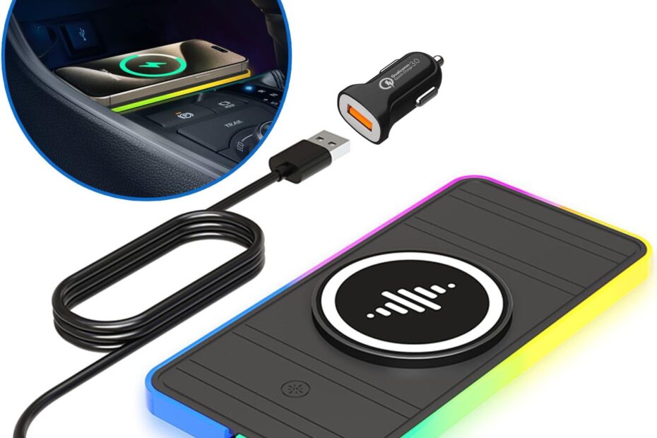 Charge in Style: The LANSEMKU RGB 15W Magnetic Wireless Car Charger Review