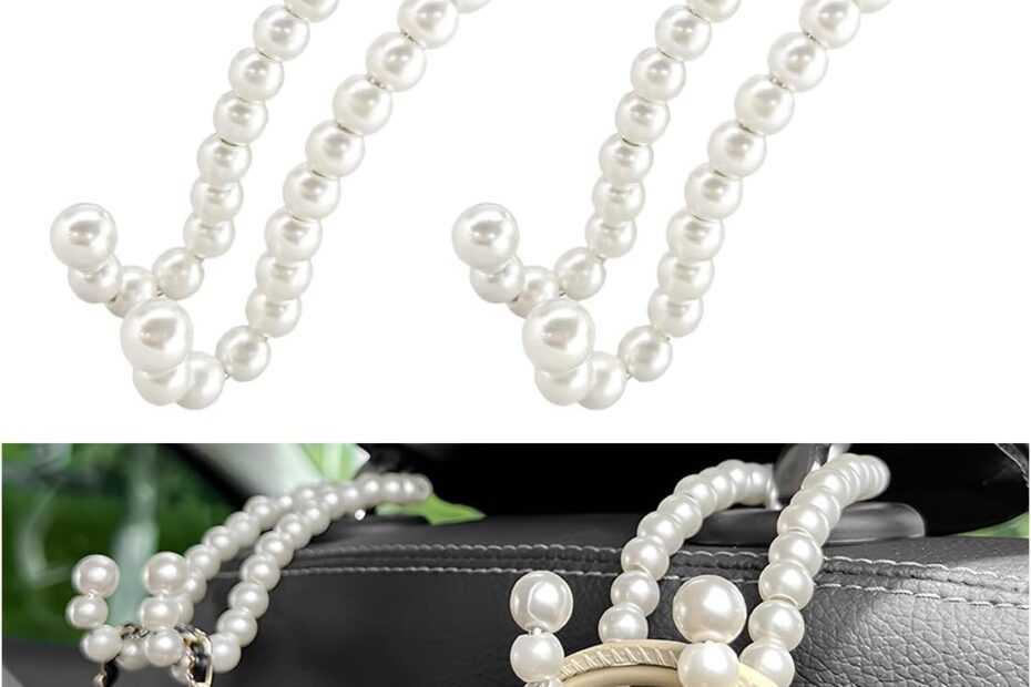 Chic and Functional: The Perfect Pearl Car Seat Headrest Hooks for Stylish Storage