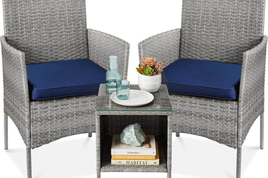 Chic Comfort: Review of the Best Choice Products 3-Piece Outdoor Wicker Bistro Set