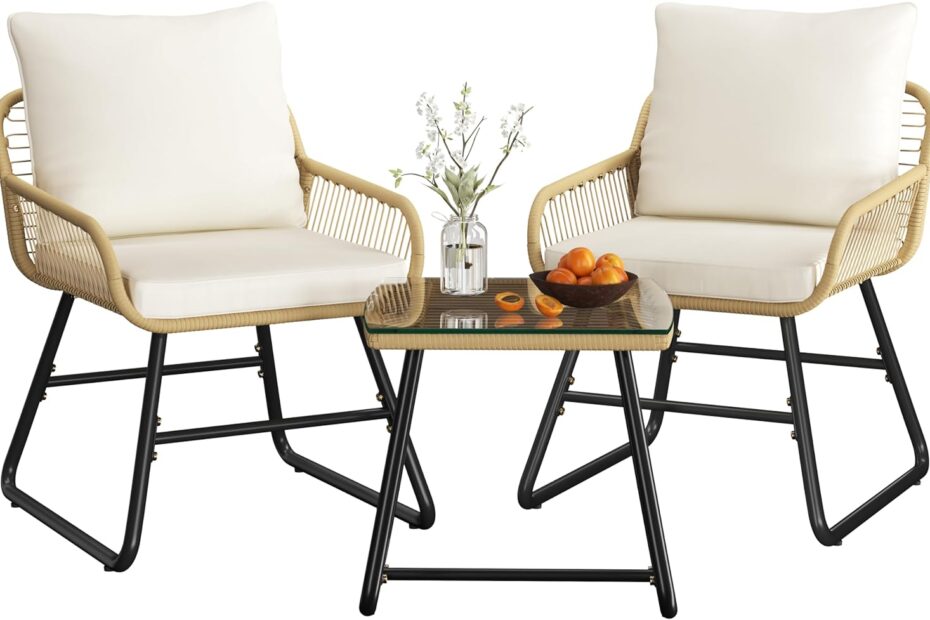 Chic Comfort: Review of Yaheetech 3 Piece Patio Bistro Set