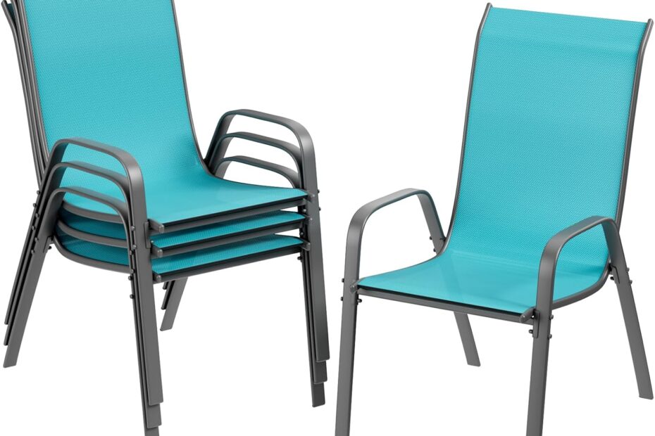 Chic Comfort: TLSUNNY Stackable Patio Chairs Review for Your Outdoor Oasis