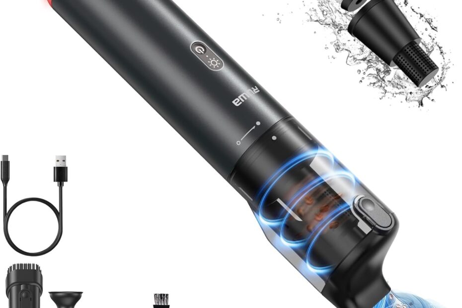 Clean with Ease: Ruwa Cordless Handheld Vacuum for Your Car and Home