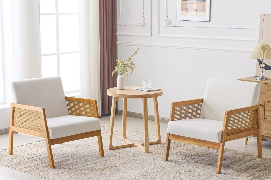 Comfort Meets Style: Review of the Linen Fabric Accent Chairs Set